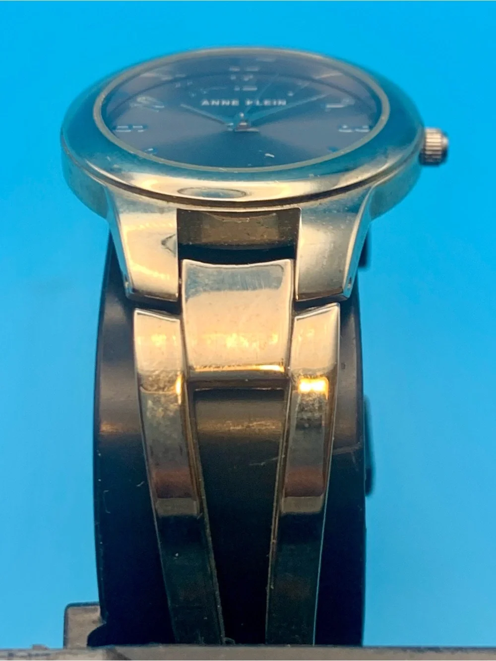 ANNE KLEIN AK/3053 Women’s Dress Bracelet Quartz Wristwatch Working New Battery